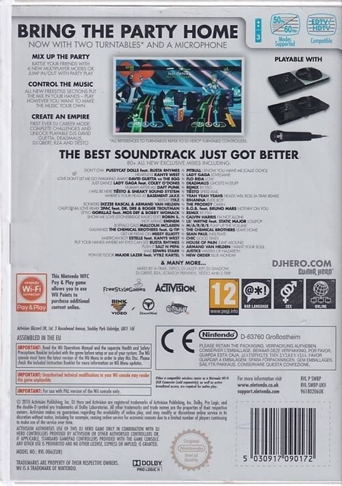 DJ Hero 2 - Nintendo Wii - (B Grade) (Used)